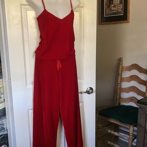 Pajamagram Christmas Red Velour Matching CamiTop & Bottom PJ Set size XS (2-4)